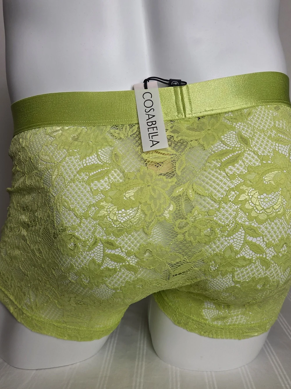 Cosabella Lime Green Lace Boxer Briefs